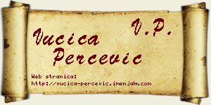 Vučica Perčević vizit kartica